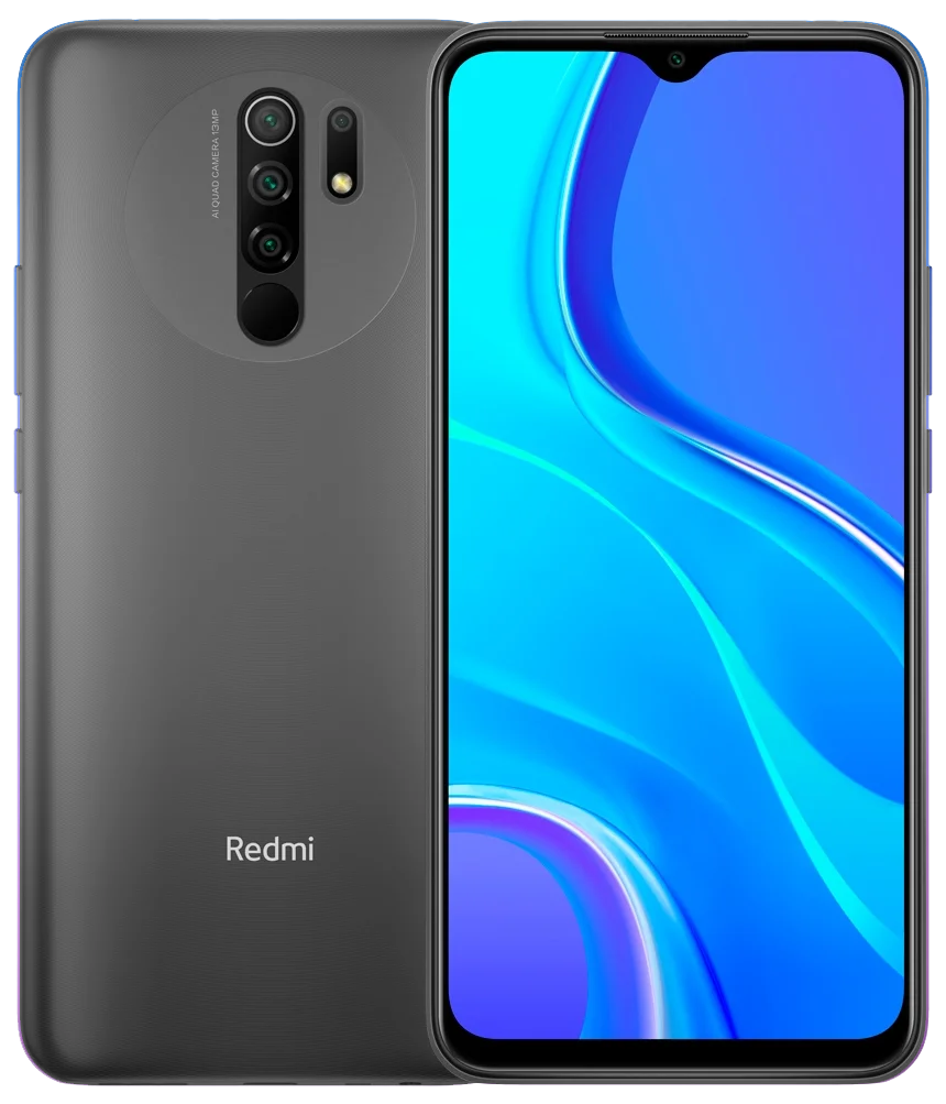 Смартфон Xiaomi Redmi 9, 4.64 Гб Global, Dual SIM (nano SIM), серый карбон